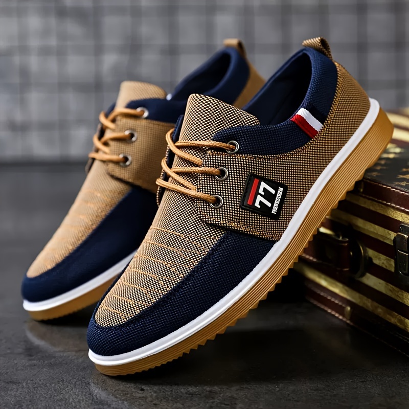 Knit Fabric Lace Up Sneakers - Sepatu Pria Trendy Modis Terbaru, Sepatu