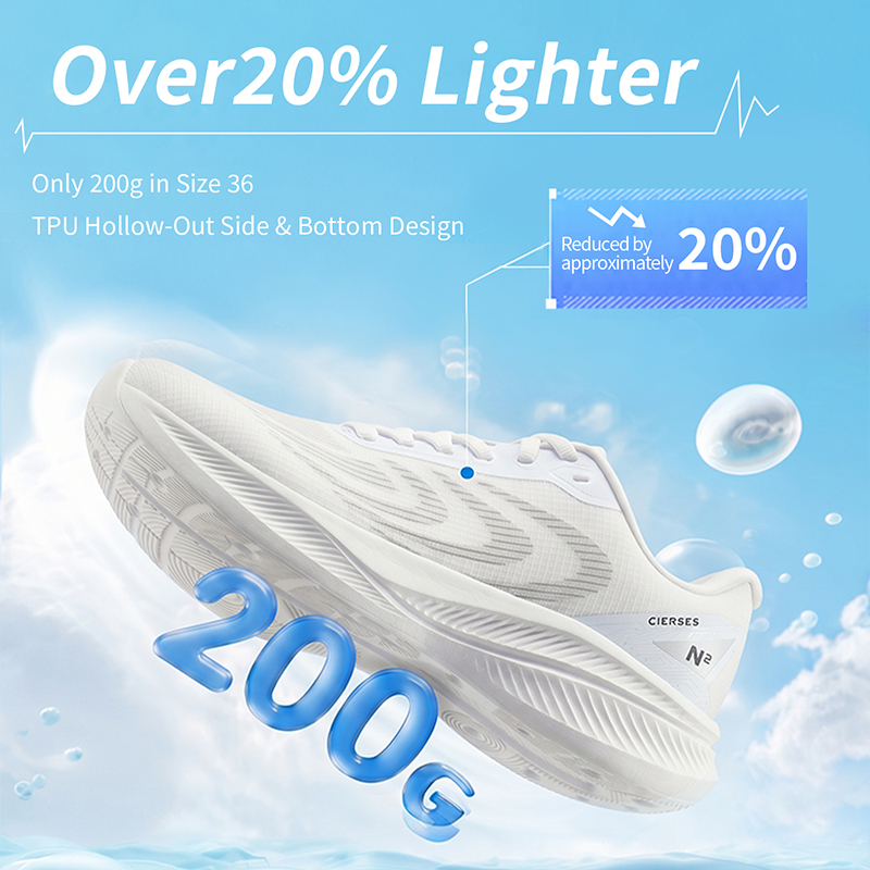 Reflective Night Running Shoes - CIERSES Sepatu Lari Bernapas Pria Ringan
