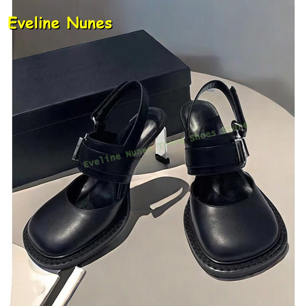Boots - Sandal Wanita Hitam Model Mary Jane