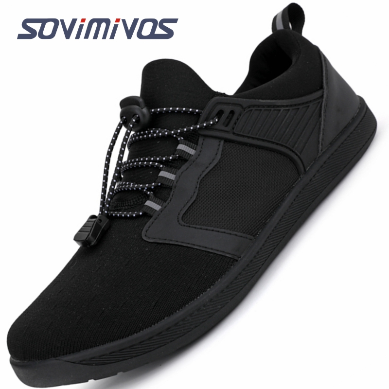 Wide Toe Box Running Sneakers - Sepatu tanpa alas kaki pria untuk