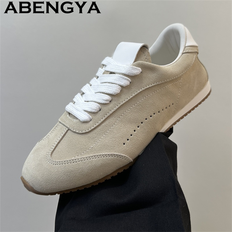 Breathable Mesh Athletic Shoes - Sepatu Kasual Bertali Wanita & Pria
