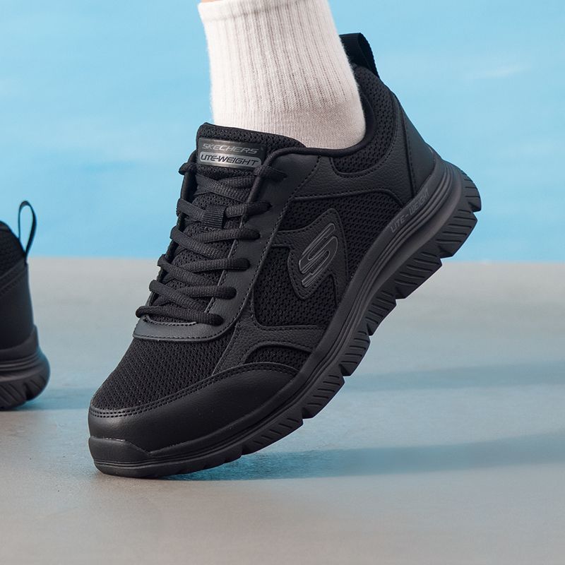 Lightweight Road Running Shoes - Sepatu Pria Skechers Original Low-Top Ringan