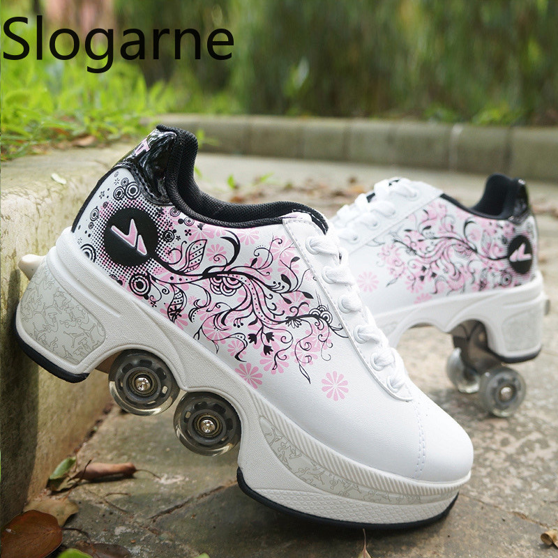 Women'S Shoes - Sepatu Roda Deformasi 4 Roda Wanita,