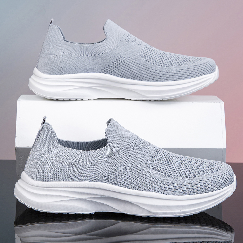 Shock Absorbing Gym Trainers - Sepatu Jalan Pria Ringan Bernapas Kasual