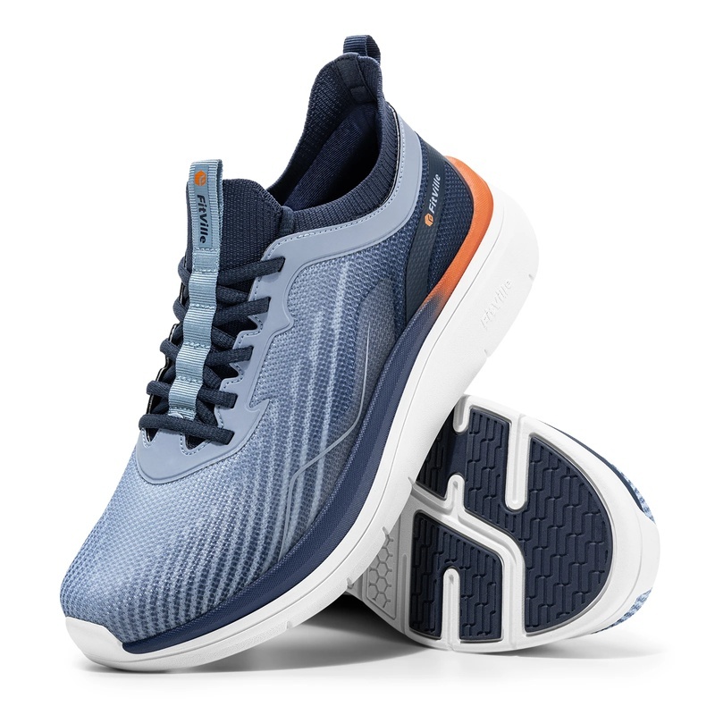 Wide Toe Box Running Sneakers - FitVille Sepatu Sneakers Pria untuk Berjalan