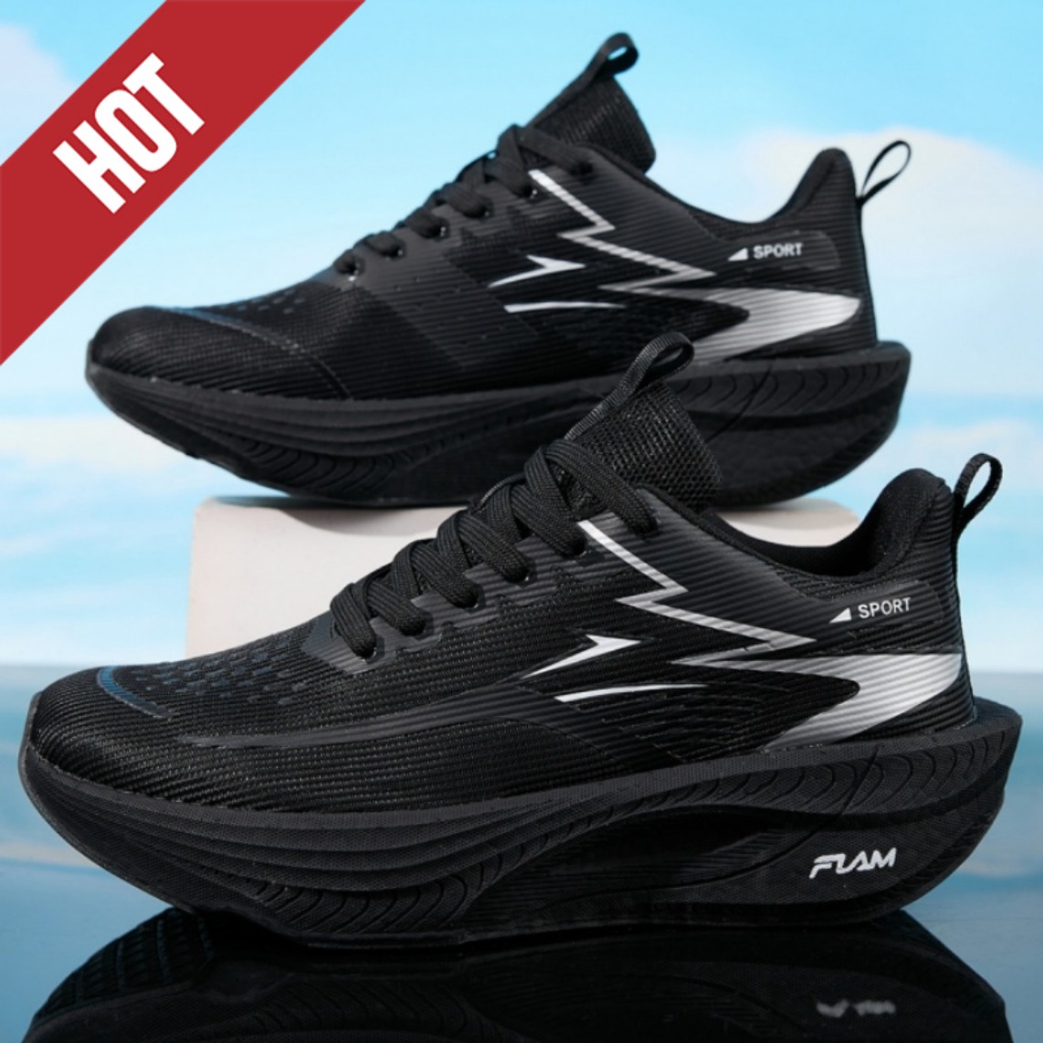 Carbon Plate Marathon Racing Shoes - Sepatu Lari Maraton Pria Wanita dengan