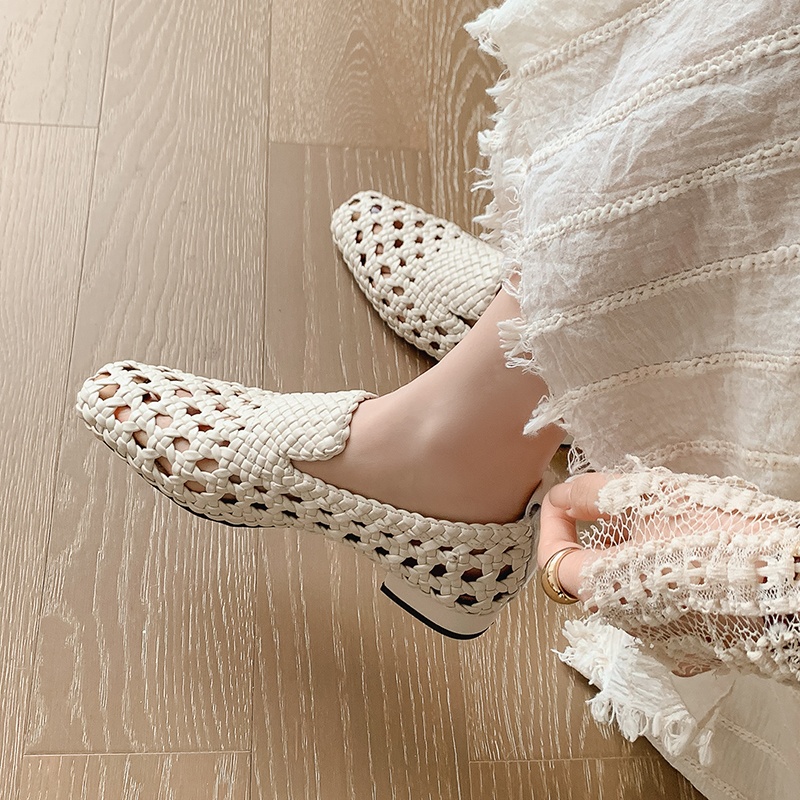 Sandals - Sandal Kulit Asli Anyaman Wanita Model