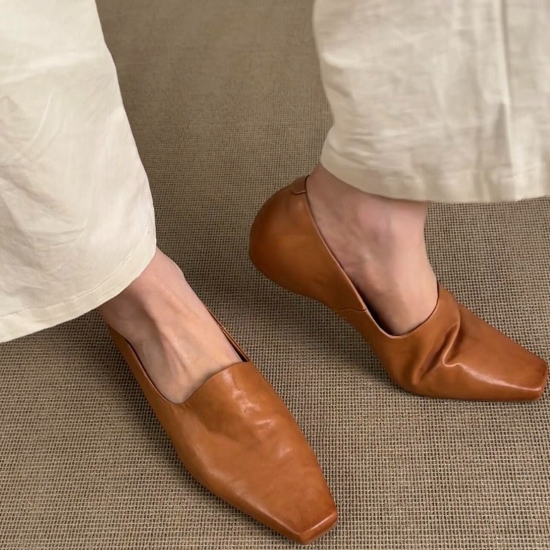 Women'S Shoes - Sepatu Loafer Retro Wanita Model Slip-on