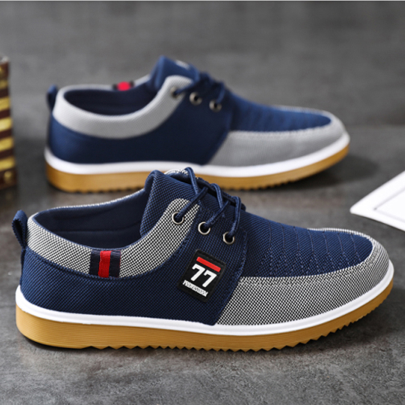 Sepatu Pria Trendy Modis Terba - Knit Fabric Lace Up Sneakers ulasan dan harga