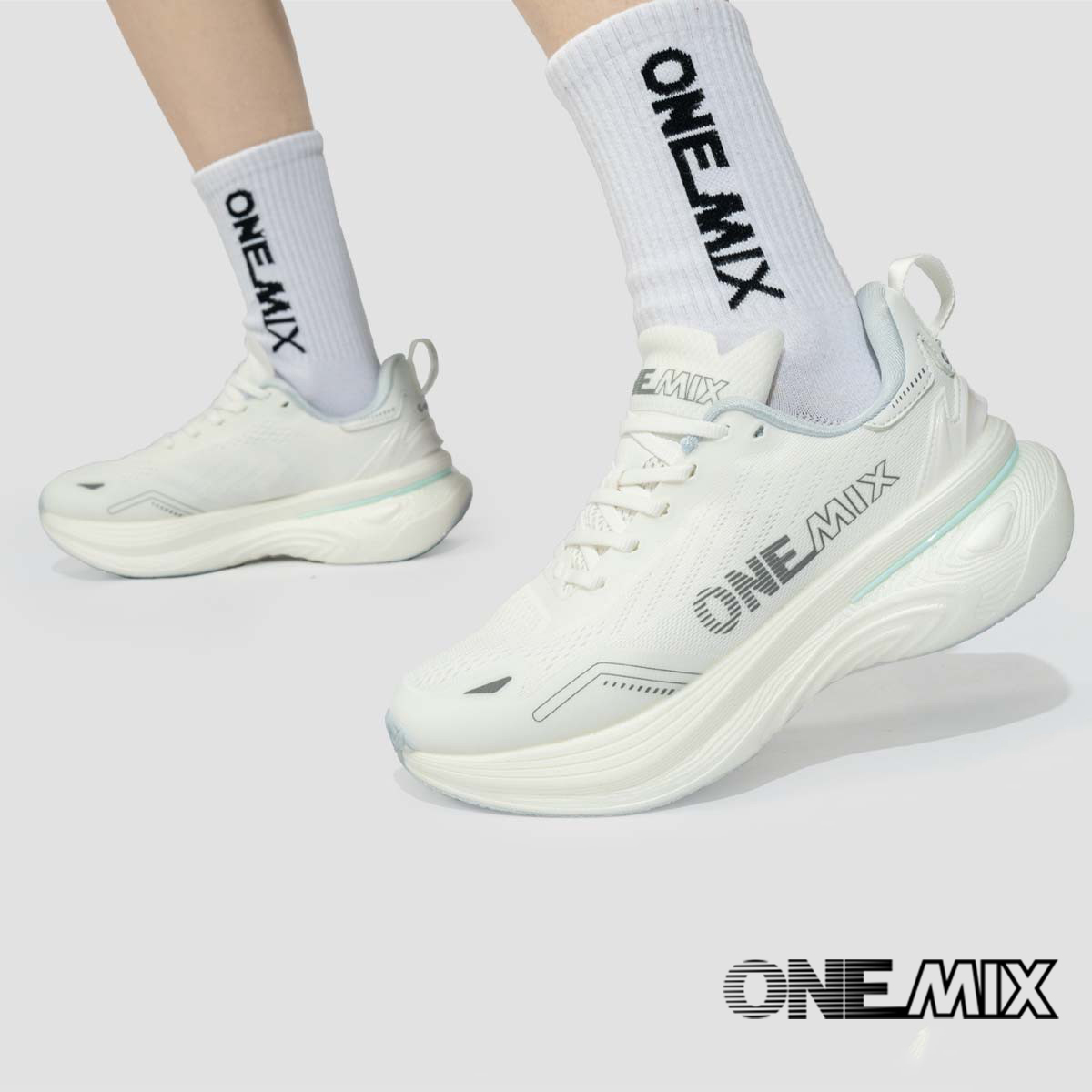 ONEMIX Sepatu Lari Pria Baru y - Reflective Night Running Shoes ulasan dan harga