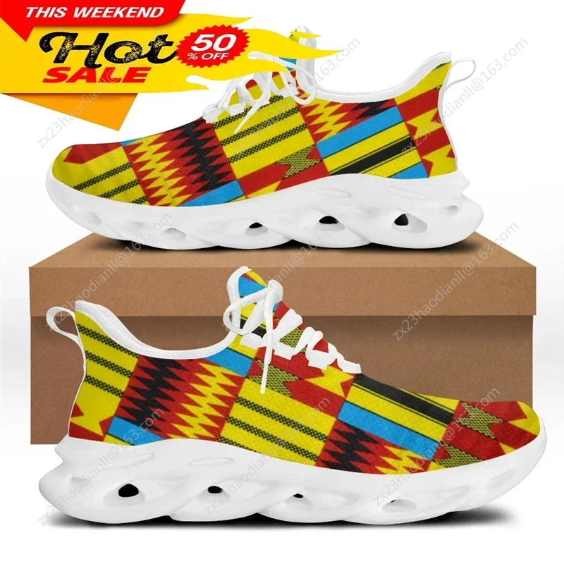 Sepatu Sneaker Pola Etnis Afri - Running Shoes ulasan dan harga
