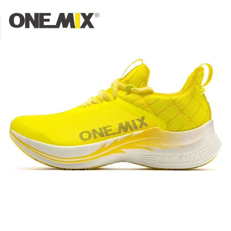 ONEMIX Sepatu Lari Maraton Pel - Carbon Plate Marathon Racing Shoes ulasan dan harga
