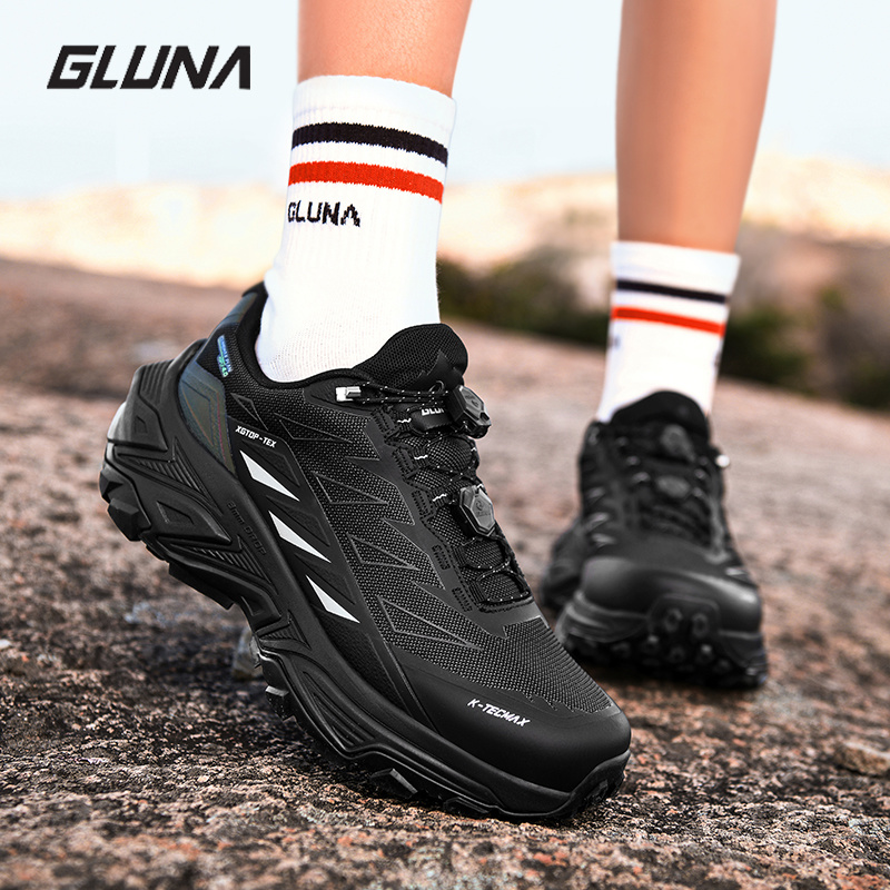 GLUNA Sepatu Lari Trail Tahan  - Anti Slip Trail Running Sneakers ulasan dan harga