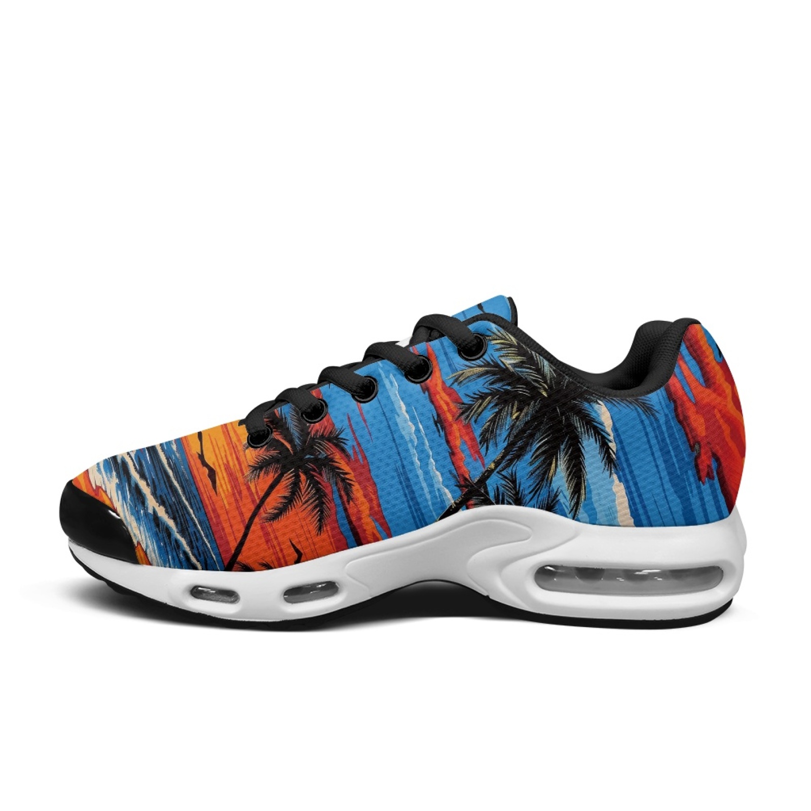 PENSTROLL Sunset Palm Trees Se - Air Cushion Jogger Shoes Men ulasan dan harga