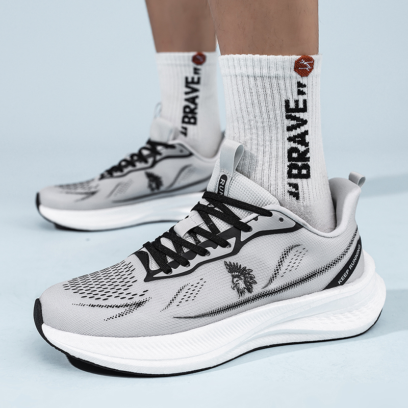 Sepatu Lari Pria Ultra Ringan, - Shock Absorbing Gym Trainers ulasan dan harga