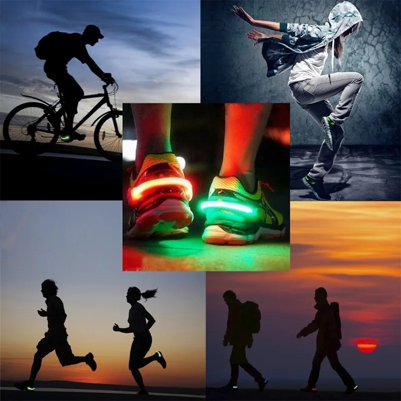 2024 sepatu bercahaya klip lam - Reflective Night Running Shoes ulasan dan harga