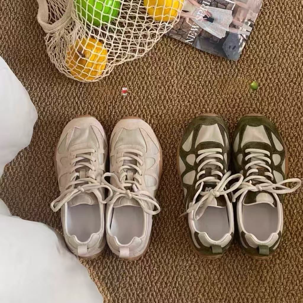 Sepatu Sneakers Vintage Patchw - Sneakers ulasan dan harga