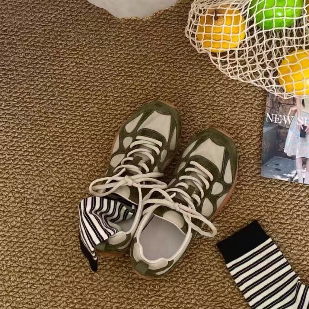 Sepatu Sneakers Vintage Patchw - Sneakers ulasan dan harga