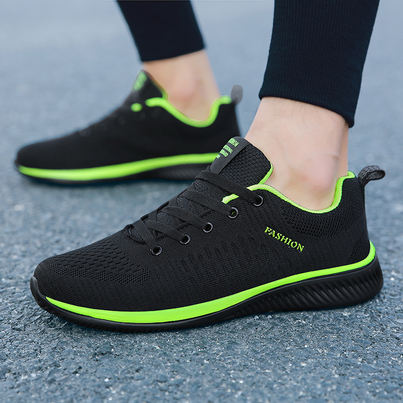MAEDEF sepatu atletik untuk pr - Knit Fabric Lace Up Sneakers ulasan dan harga
