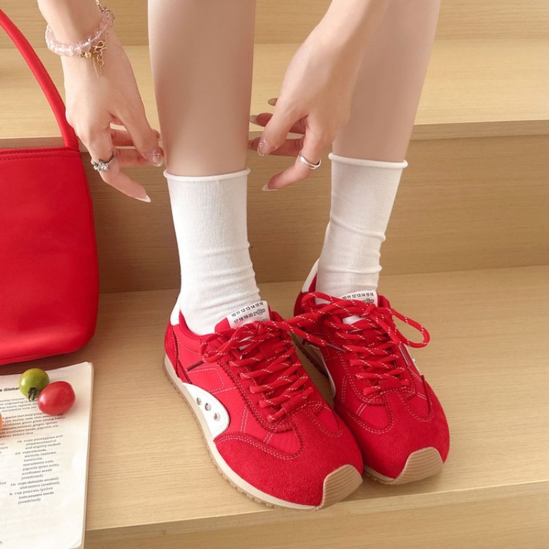 Sepatu kets blok warna retro s - Running Shoes ulasan dan harga