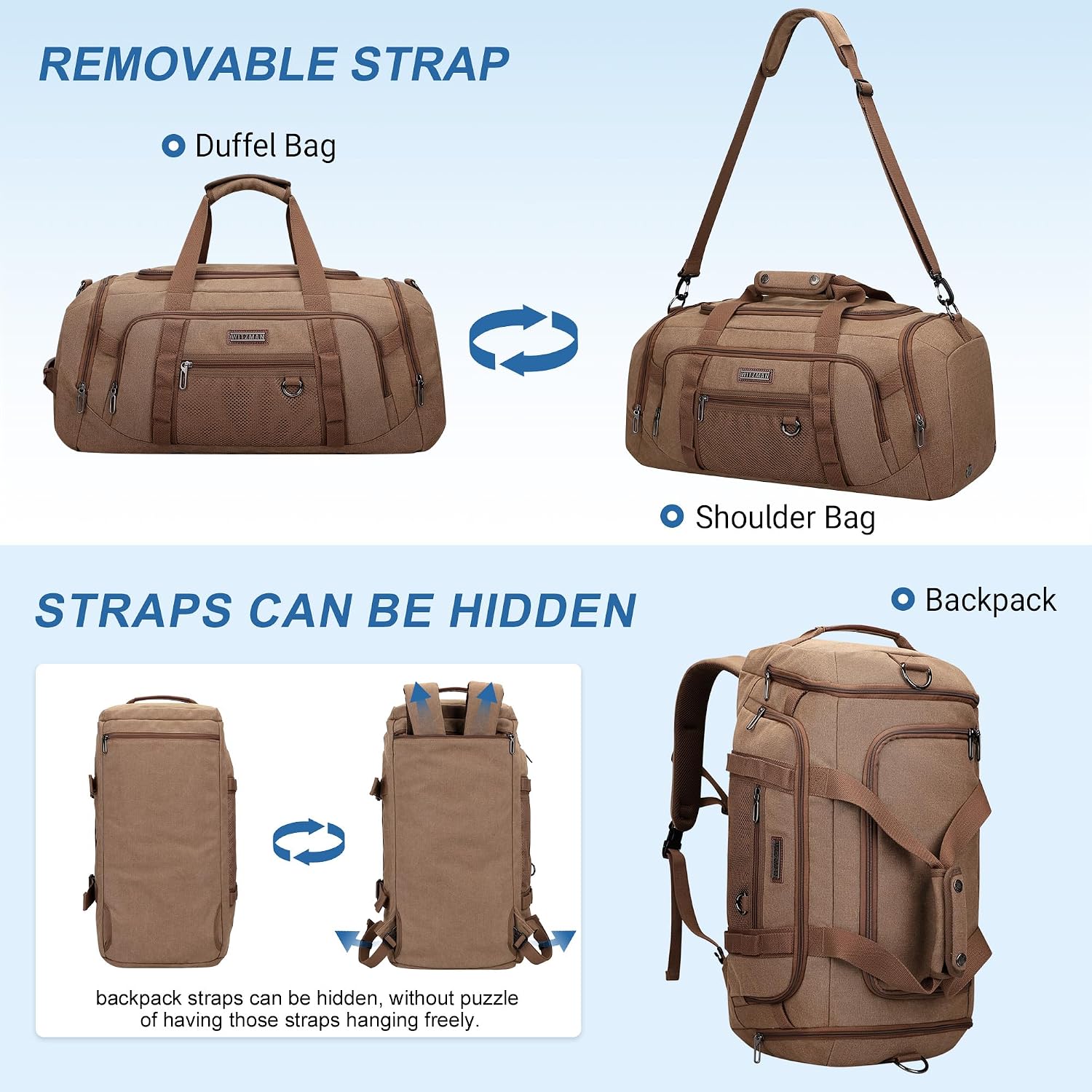 Tas Duffle Kanvas untuk Pria 3 - Men'S Shoes ulasan dan harga