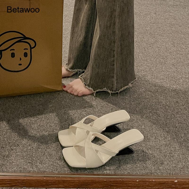 Sandal Wanita Hak Blok Melengk - Sandals ulasan dan harga