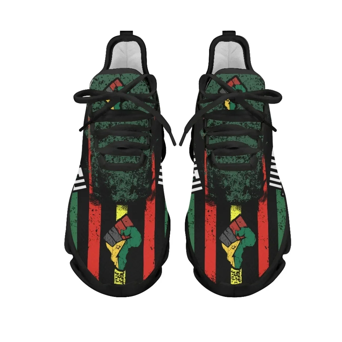Sepatu Jaring Cetak Juneteenth - Breathable Mesh Athletic Shoes ulasan dan harga