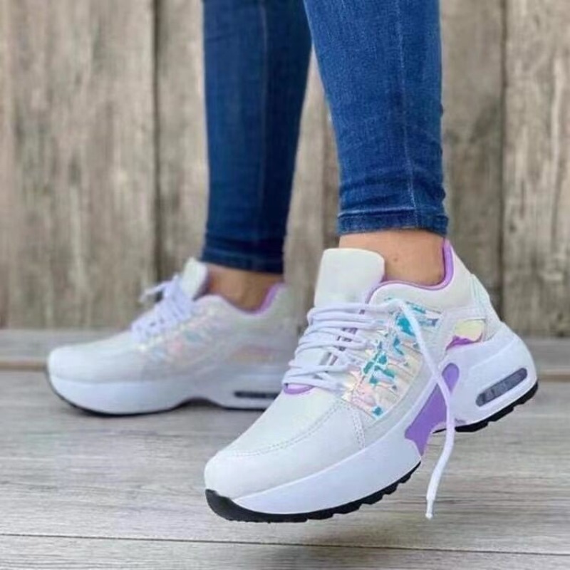 Sepatu kets modis wanita denga - Breathable Mesh Athletic Shoes ulasan dan harga